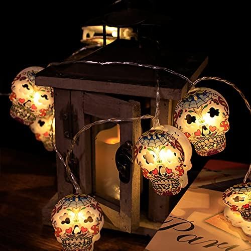 Riomo Halloween Lights Decorações LED 10/20ft 6 Styles Curta