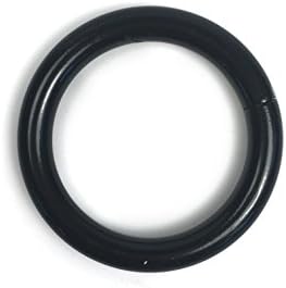 1 O-ring soldado preto banhado de 4,5 mm de espessura o anéis de couro hardware artesanal 10 pacote