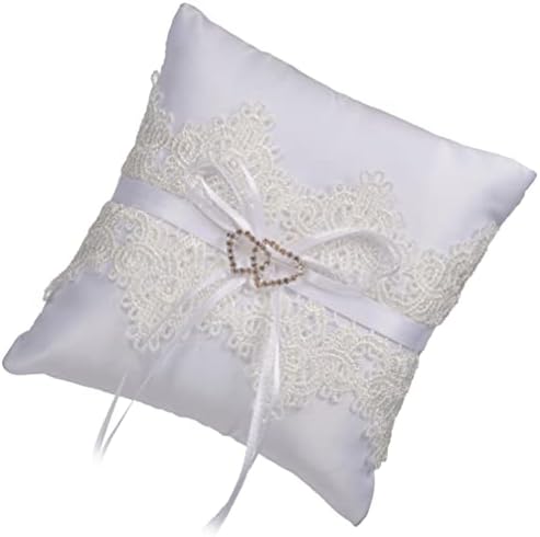 Lioobo Bride Gifts Lace Pearl Casthing Pillow Almofada de 5,9 polegadas de travesseiro romântico de travesseiro de casamento