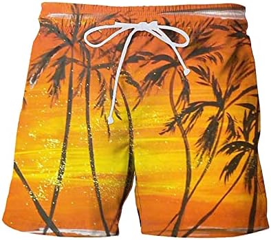 Shorts de praia plus size para homens 3D Impresso a baú de natação vintage de roupas de praia com bolsos básicos de shorts de praia