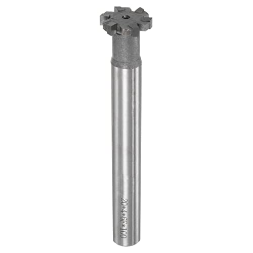 Cortadores de moagem UXCELL T-SLOT, profundidade de 4 mm de corte de 20 mm de corte de 12 mm de carboneto de tungstênio de tungstênio