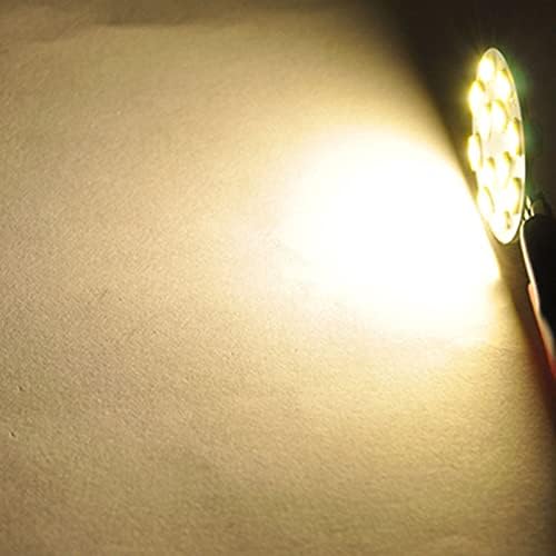 Lâmpadas LED de Edearkar 3W G4 equivalentes à lâmpada de halogênio de 30W, DC 12V Dimmable, 12 LEDs 5050 SMD, ângulo de feixe de 180