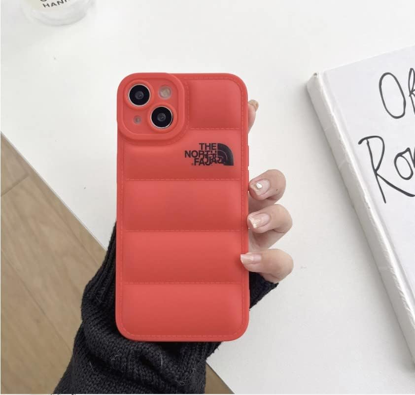 Nova lente proteger North Face Cotton Phone Case iPhone 14 Plus Red
