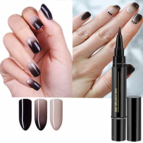 Prego caneta 24 cores rápida e conveniente Manicure esmalte de preto