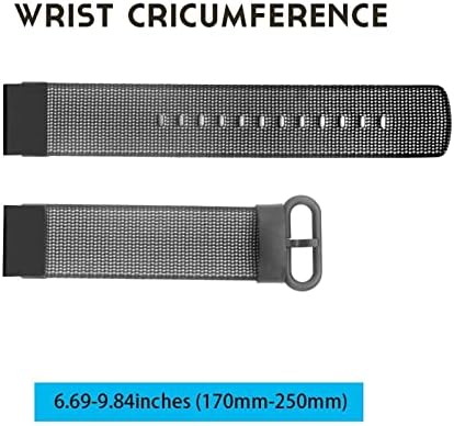 Murve 22mm Liberação rápida Nylon Watchband Strap para Garmin Fenix ​​6x 6 Pro SmartWatch EasyFit Fenix ​​5x 5 Plus 935 S60 Quatix5