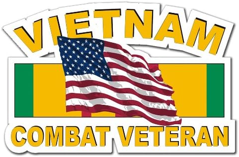LOJA MILITAL VET SHOP US Army Vietnã Combate Veterano American Faixa de fita American Window Bumper Sticker decalk 3,8