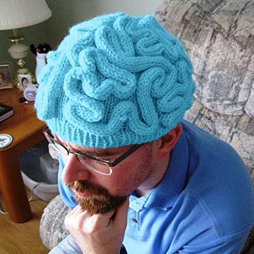 Crochet Hand Personalidade Cool tricotes Cerebrum adultos chapéu cerebral Cenas bonés bonés de beisebol abraçados chapéus