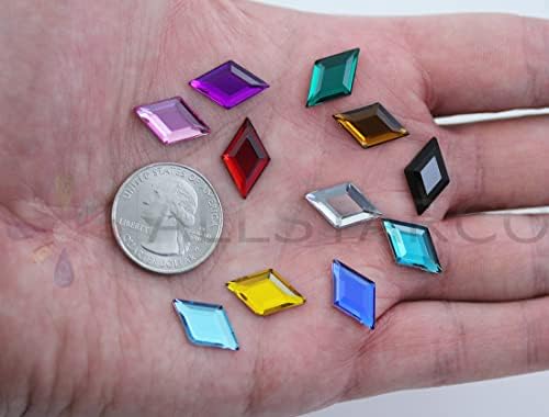 Allstarco 11x18mm de traseiro plano Diamante acrílico shinestones gemas de plástico para jóias para fazer jóias de cosplay