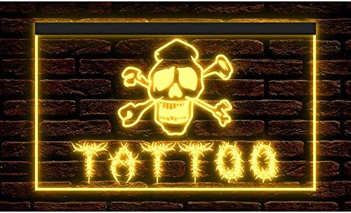 100024 Tattoo Shop Skull Get Tked Store Open Display LED Light Neon Sign