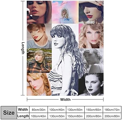 Swift Music Album Covers Cobertor, Blange, cobertor de álbum, colagem de fotos, presente de fãs, presente para a música amante40