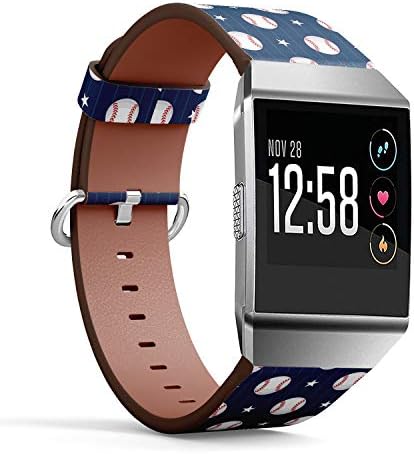 Compatível com a pulseira de pulseira de relógio de couro Ionic Fitbit Ionic com fecho de aço inoxidável e adaptadores