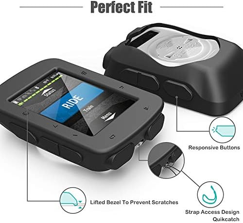 Tusita Caso Compatível com Garmin Edge 520 Plus - Tampa de proteção de silicone - Acessórios de computador de bicicleta GPS