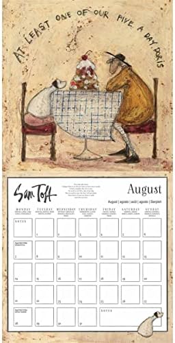 Sam Toft Calendário 2023 - mês para um planejador de visualização 30cm x 30cm - mercadoria oficial