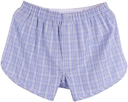 Mens cueca cueca de algodão masculina cueca shorts soltos shorts de cintura média de palheta de algodão para baixo
