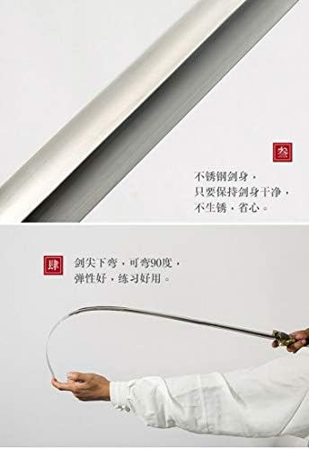 Espada glw sword chinês wushu taichi espada kungfu taiji espada de cobre dragão