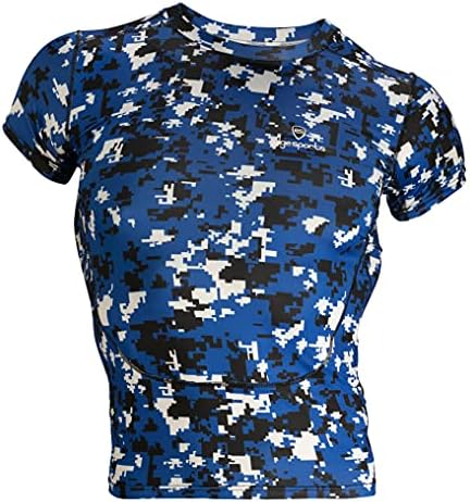 Camisas de compressão para meninos - Cool seco de manga curta camisas de treino para esportes para jovens - Perfeito