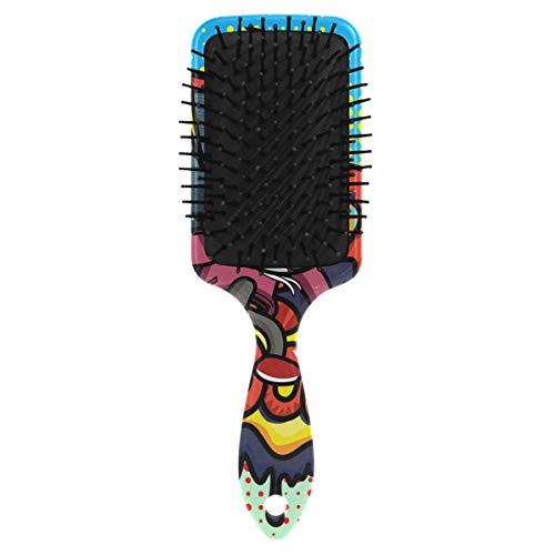 Vipsk Air Almofada escova de cabelo, grafite colorido de plástico, boa massagem adequada e escova de cabelo anti -estática para cabelos