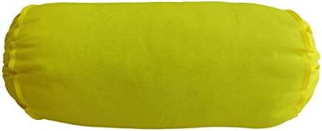 Açafrão travesseiro de travesseiro de travesseiro decorativo tampa de travesseiro redondo de 10 polegadas de diâmetro x 24 polegadas