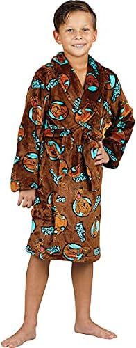 Scooby Doo Toddler Boys Soft Fleece Robe Luxe Plush Spa Comfy Spa Bathrobe Kids
