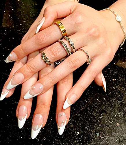 Princess Diamond Nails | Pressione as unhas | Unhas falsas | Unhas para mulheres | Unhas conjuntos