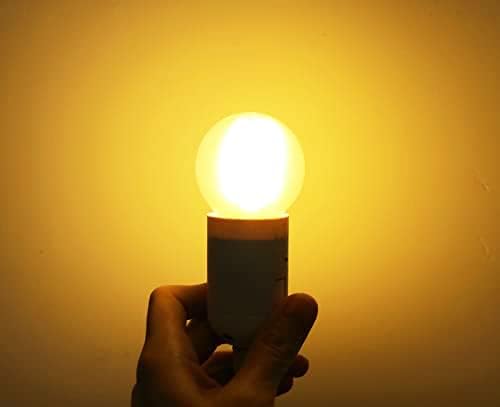 Lâmpadas de lâmpadas foscas de LED de Greeogin E12 LED, Branco quente 2700k, 4W G16.5/G50 Mini -Globo LED Bulb