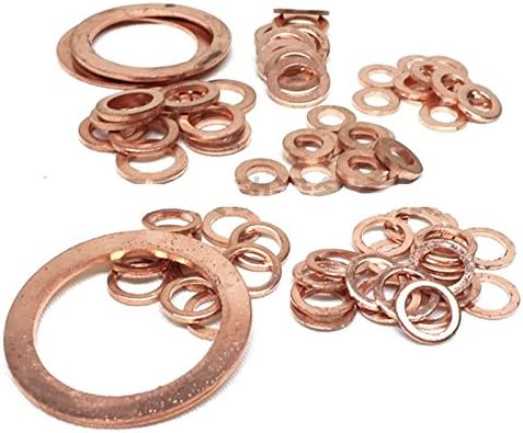 10pcs 24mm x 18 mm x 2mm lavadoras de cobre de vedação anel plano Anel de reposição