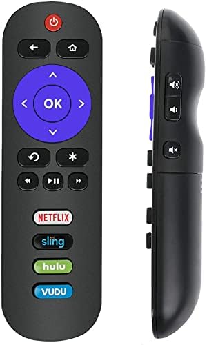 New UsomT RC280V4-VUDU Substituiu o TCL ROKU RC280 REMOTO por Netflix Sling Hulu Vudu Keys para TCL Smart TVs 32S305 40S405