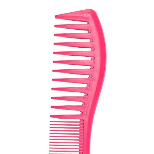 Pente de cabelo, pêlo barbeiro de dente largo para cabelos para cabelos curtos lisos, rosa