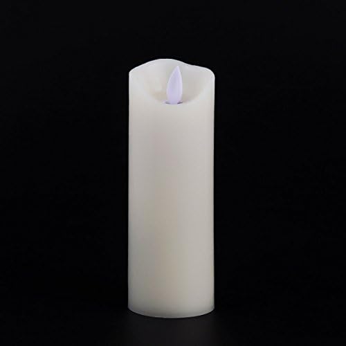 Conjunto de pandaing de 2 velas sem chamas de marfim operado por bateria LED Real Cera Velas elétricas com timer de controle