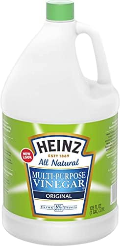 Heinz todo vinagre natural natural de 6% da garrafa de 1 galão com as colheres giratórias do copo