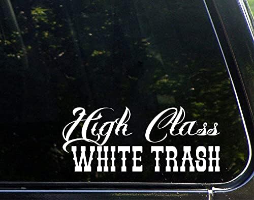Uusticker High Classe White Lixy Vinil Adesivo Caminhão de caminhão Branco