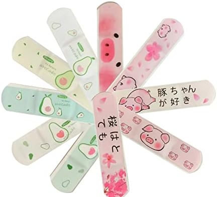 100 PCS infantil desenhos animados Bandagens de adesivo flexível tiras coloridas impermeabilizadas para meninas Reparo Fita adesiva