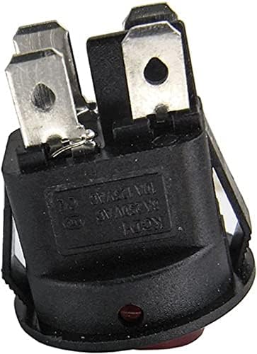 Micro Switches Rocker interruptor 20pcs 50pcs kcd1 spst 224n 23mm 4 pino 250v 6a interruptor de barco redondo snap-in na chave