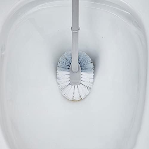 Tomyeus limpador escova de vaso sanitário escova de vaso sanitário pincel de vaso sanitário 360 ° sem ângulo de ângulo
