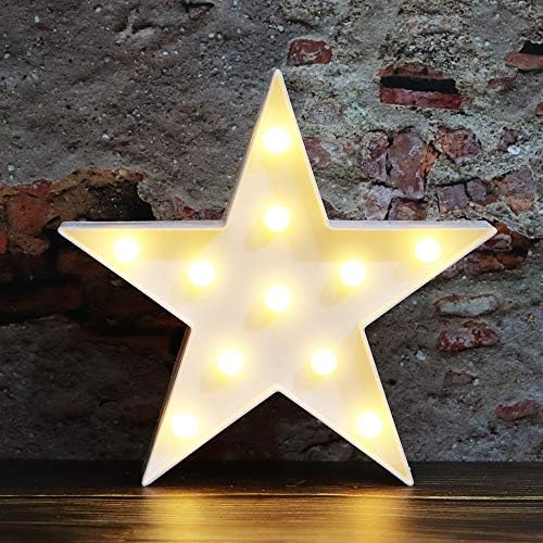 LED LIMPAS DE NOITE SINAIS DE STAR LED, Lâmpada de mesa em forma de estrela operada por bateria para crianças, bebê, criança, presente