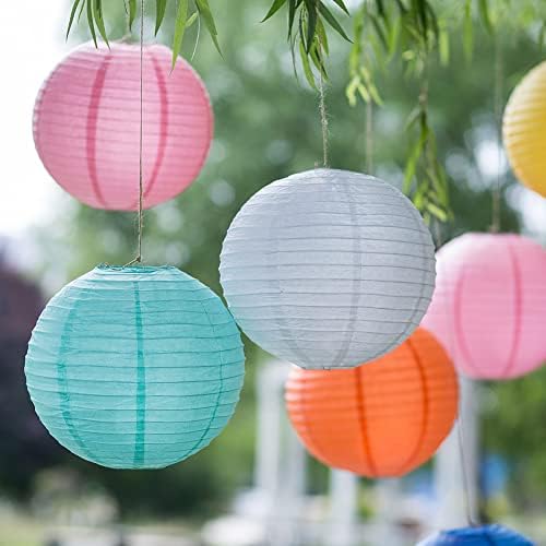 12pcs lanternas de papel em estilo chinês e japonês para decoração de festa