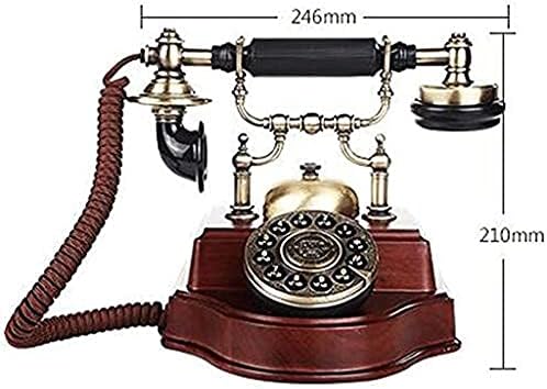 Uxzdx CuJux Telefone Telefone Vintage antigo escritório doméstico Fixo Landlineclassic Vintage antiquado estilo rotativo rotativo