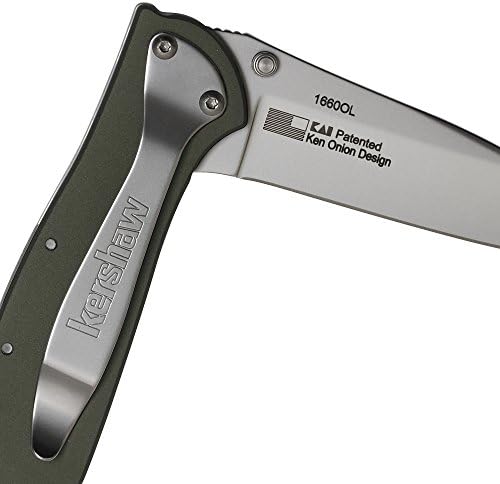 Faca de bolso Kershaw Leek, lâmina de 3 polegadas, Ótimas facas dobráveis ​​de EDC, trava de estrutura, abertura assistida
