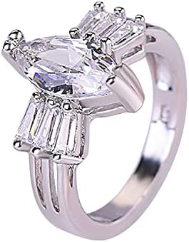 2023 Novo engajamento Round Cut Zircon Zircon Ringos de casamento anéis de jóias para mulher Ladies de diamantes completos Anel