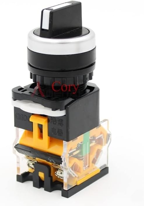 1PC 380V UI 10A Ith Switch de seletor rotativo de controle on-off-on-off-on-off Momentário/Mantido 4 Terminais 22mm Hole