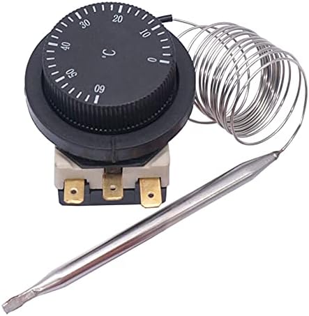 Scruby 1nc 1No 250V/380V 16A 0-60 ℃ Interruptor de controle de temperatura Termostato Termostato Termostato Controlador