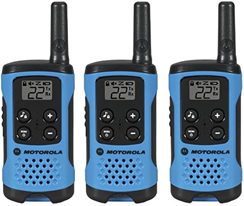 Motorola T100TP Talkabout Radio, 3 pacote e Duracell - Batterias alcalinas AAA de Coppertop - Longa e duradoura, tripla