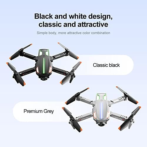 Mini Drone, lente dupla 4K, com duas baterias e luzes HD RC Plane, HD Aerial Photography Quadcopter, Mini Toys