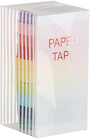 10 rolos de fita colorida, fita de arte de scrapbook decorativo DIY para artesanato de bricolage