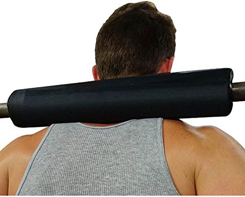 Pad para barra de fitness de ferro escuro - almofada de 15 polegadas, espessa e acolchoada para agachamento, empuxo, treinamento