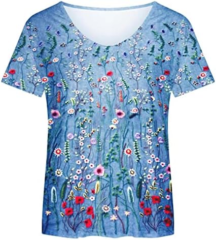 Independência feminina tsshirts American Sunflower Butterfly Tees Summer Liew Preppy Tops Camisetas casuais Streewear