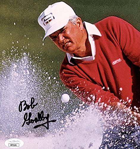 BOB GOTEBY Autograph Hand assinado 8x10 foto JSA autêntico pp75101 Masters PGA Tour Golfer