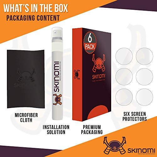 Skinomi Techskin [6-Pack] Protetor de tela transparente para Garmin Fenix ​​5x [Cobertura completa] Filme HD TPU Anti-Bubble