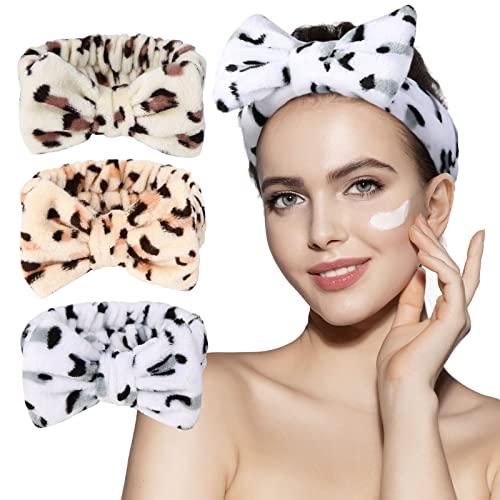 3pcs spa Bandada da cabeça para lavar a maquiagem da face Faixa para a cabeça para a feminina Skincare Bands Hair Solter para lavar