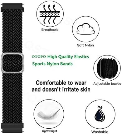 Tiras trançadas de bdnjn para ticwatch pro 3 gps 20 22mm Bandas de relógio inteligente para ticwatch pro 2020/gtx/e2/s2 pulseira